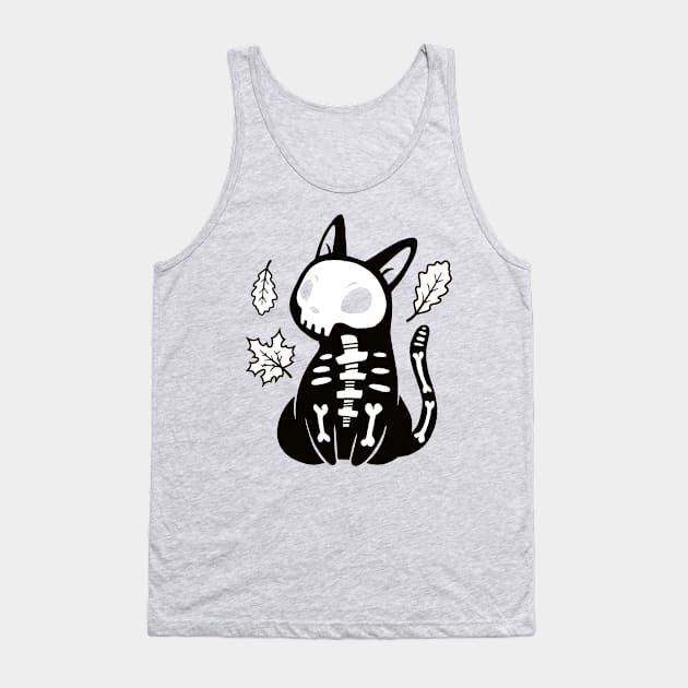 Skeleton Kitten Tank Top by SarahJoncas